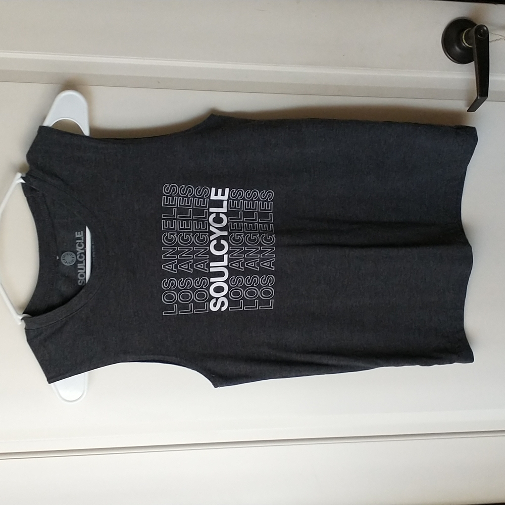 Soul Cycle Los Angeles Tank Top Dark Heathered Gray XS
